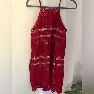 Red Woven Dress, Francesca’s